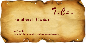 Terebesi Csaba névjegykártya